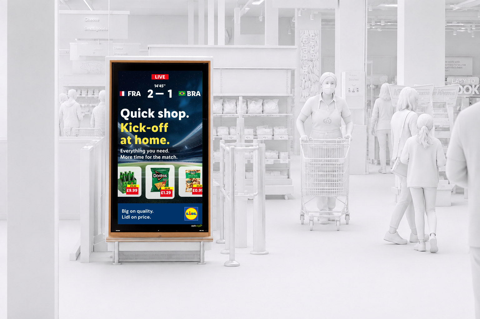 In-store ad preview